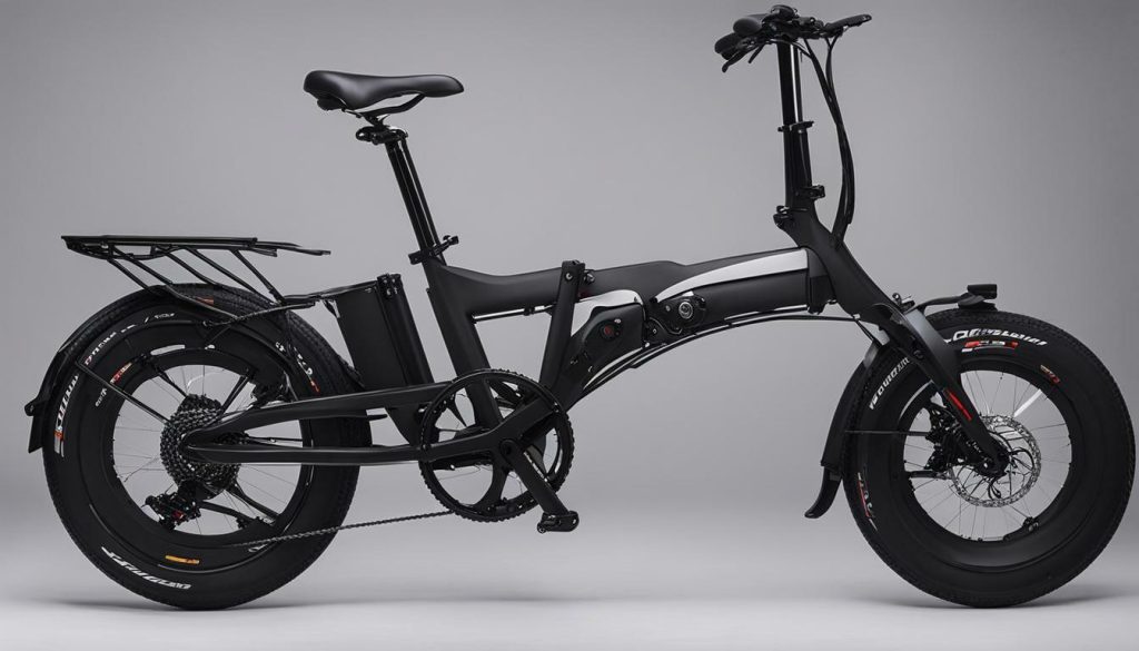 foldable dark knight electric bike image