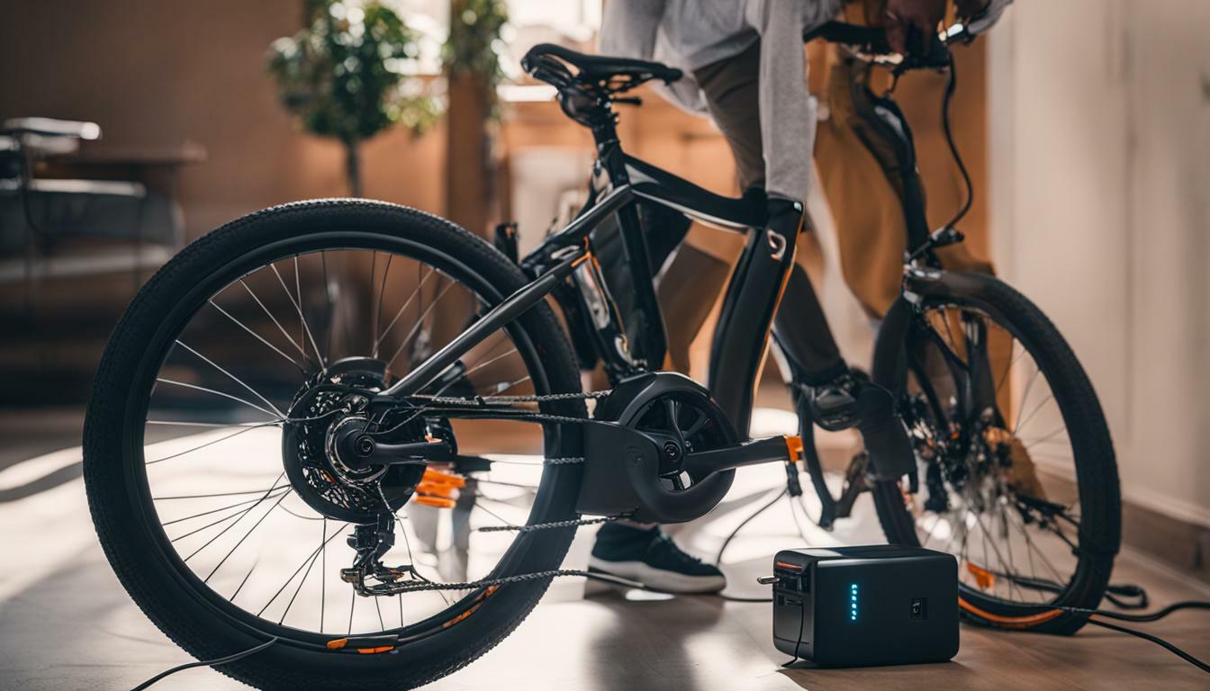 how to charge electric bike battery at home