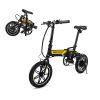 Swagtron Swagcycle EB-5 PLUS Black Folding Electric Bike with Pedals, Removable Battery, and 14″ Wheels