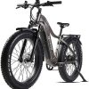 Matte Gun Metal Young Electric E-Scout PRO, 750W Adults’ Electric Bike, 80Miles Motor Ebike with 48V 20Ah Battery, 26” Fat Tire, 28MPH Bicycle for Men/Women: Suitable for Snow, Beach, Mountain and Off-Road Commuting.