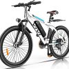 Vivi 26-Inch Electric Bike for Adults with 500W Removable 48V Battery, 21-Speed Gears, 50 Miles/Pedal Assist and a Mountain Bike Feature