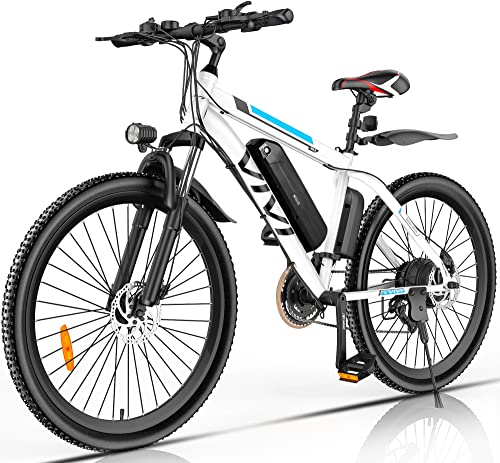 Vivi Electric Bike for Adults 26 Inch 500W Ebike for Adults Removable 48V Battery,Electric Mountain Bike 21 Speed Gears,Electric Bicycle 50 Miles/Pedal Assist