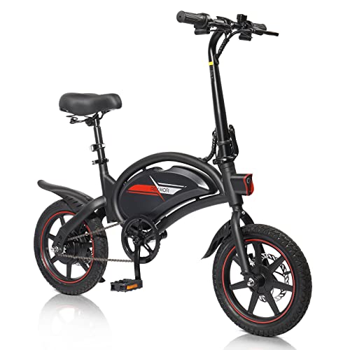 PEXMOR Electric Bike for Adults,14" 350W EBike Electric Bicycle for Adults/Teens with 36V 6AH Battery, Folding Commuter City Electric Bike Throttle & Pedal Assist w/Dual Disc Brake & Cruise Control