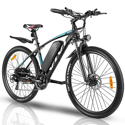 Vivi Electric Bike for Adults, 27.5" Electric Mountain Bike with 500W Motor 48V 10.4AH Removable Battery, 20mph - Class 2 eBike, Up to 50 Miles Range, 21 Speed Adult Electric Bicycles