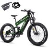 Adult Electric Bike by FREESKY: 1000W BAFANG Motor, Dual Battery, 26″ Fat Tire, Full Suspension Mountain E-bike with Long Range and Fast 35MPH Speed