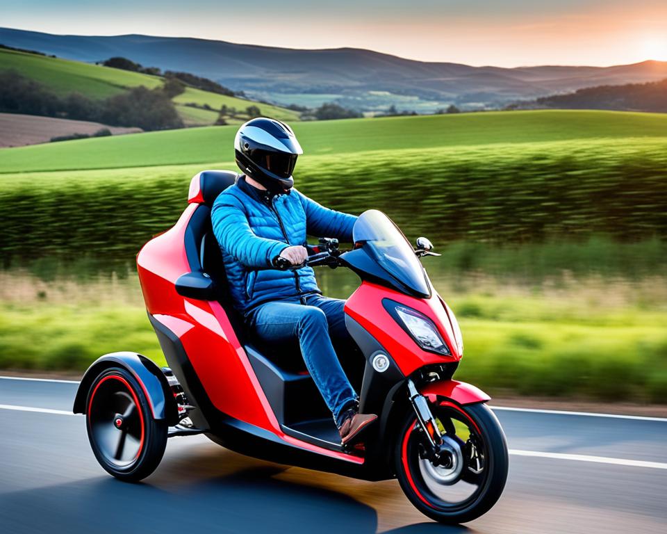 ADDMOTOR electric trike with long-range battery