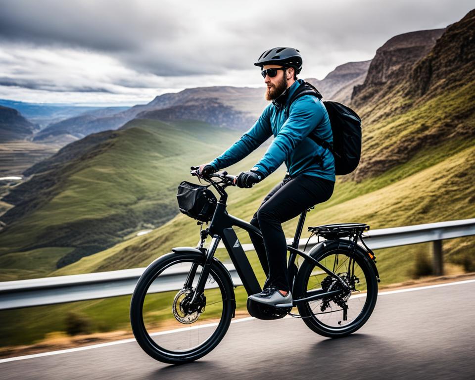 Himiway Escape Pro Electric Bike on rugged roads