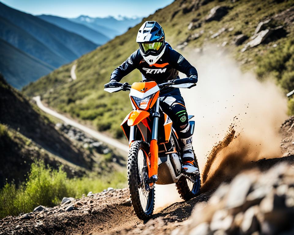 KTM electric dirt bike showcasing sustainability in off-road riding