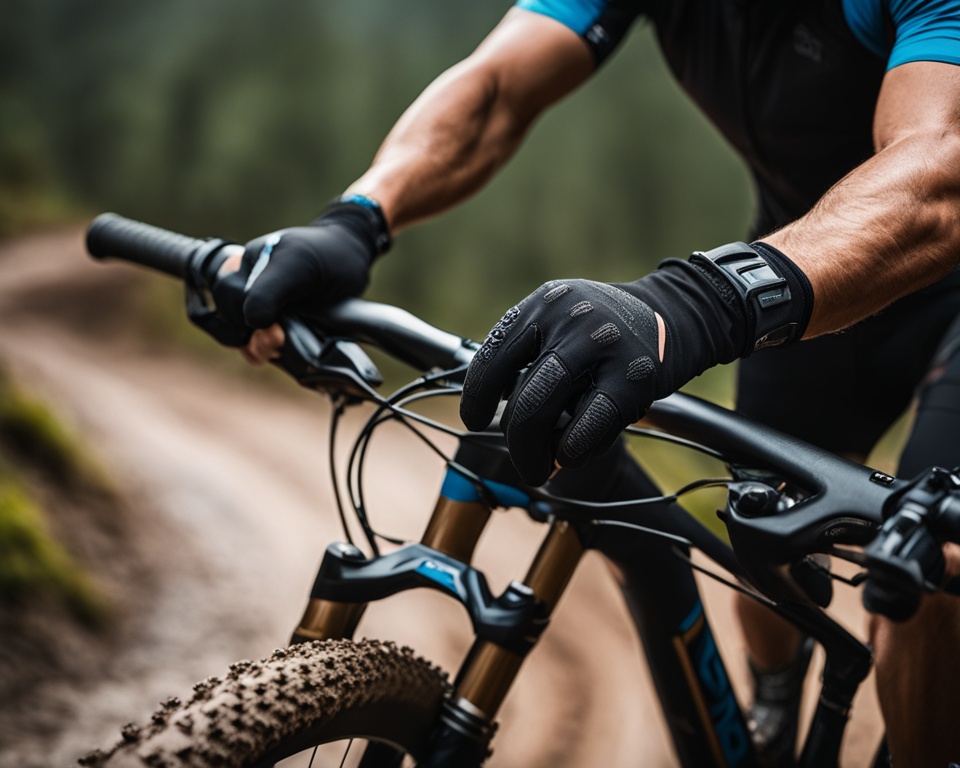 Reinforced mountain bike gloves