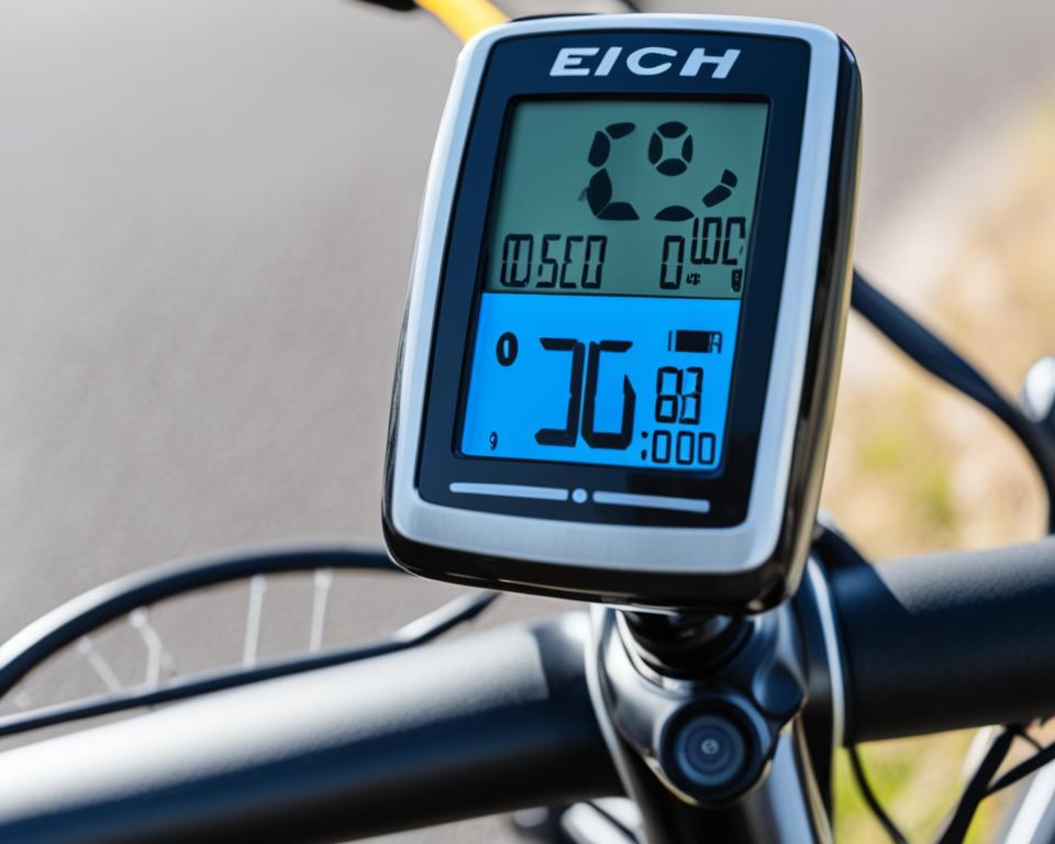 e-bike odometer display