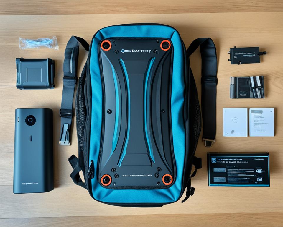 how to set up Reention Dolphin battery backpack