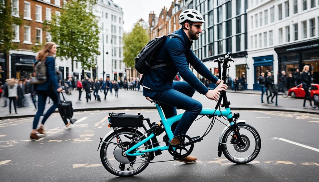 Brompton Electric e-bike folding