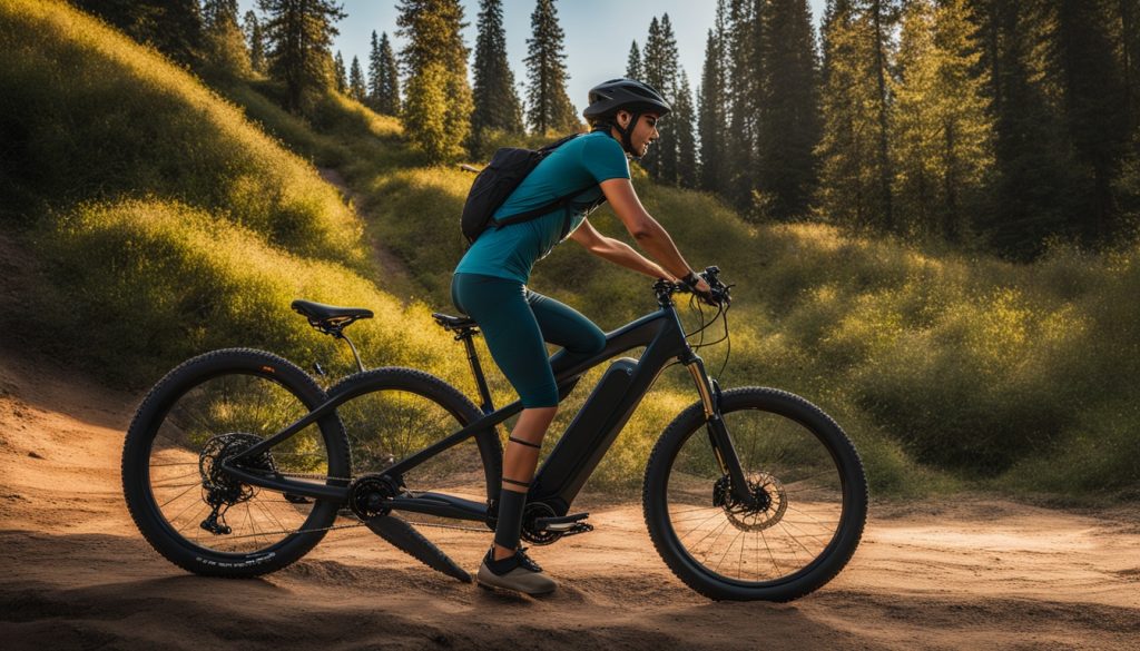 Aventon Sinch E-Bike in off-road setting