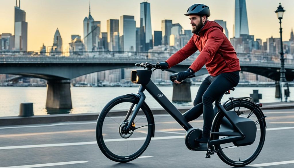 VanMoof X3 urban riding