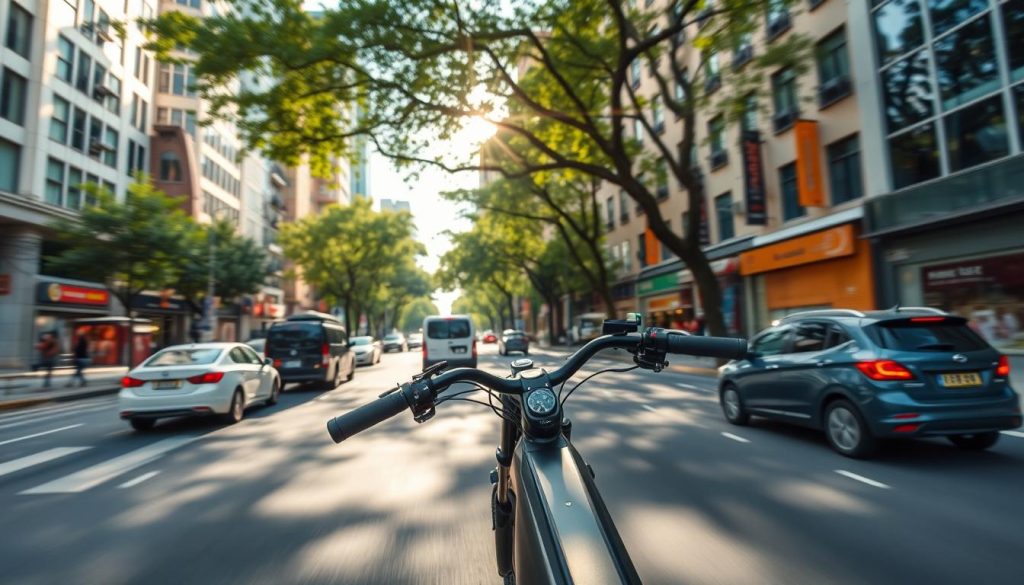 E-bike handling on city streets