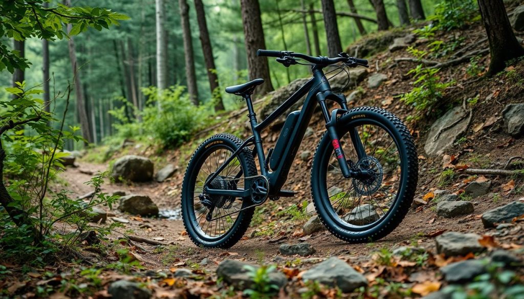 E-mountain bike performance on trails