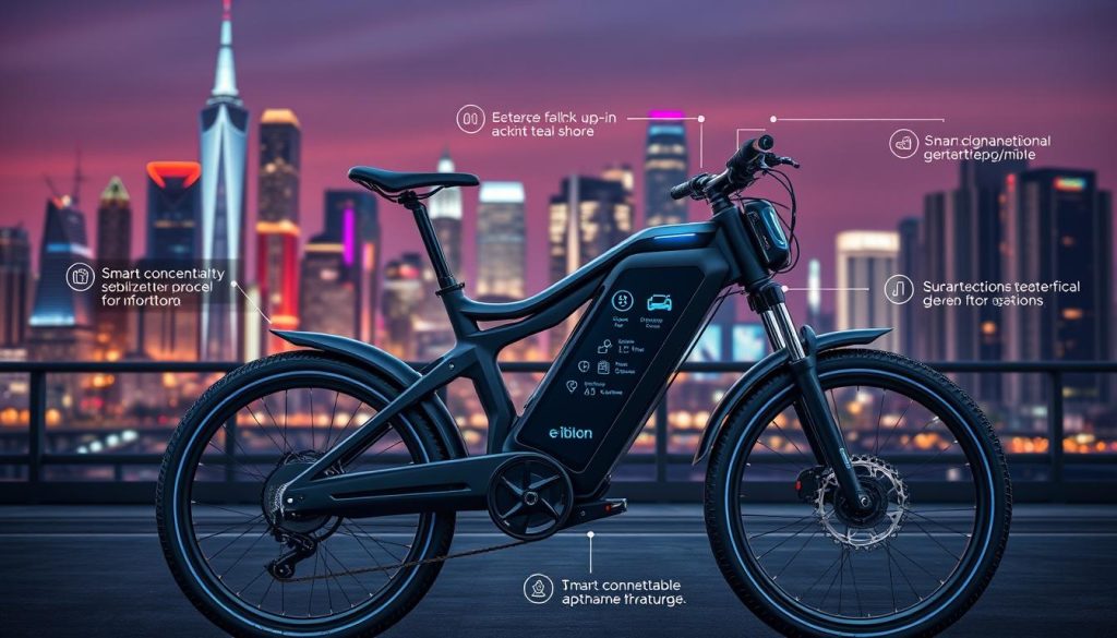 Smart e-bike features on Blix Aveny Skyline