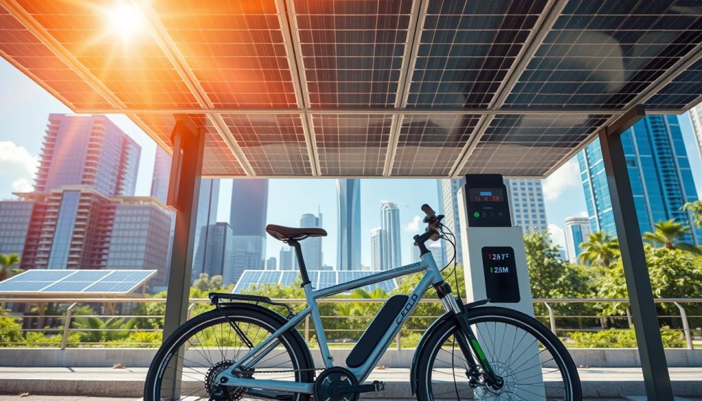 Solar E-bike Charging Efficiency