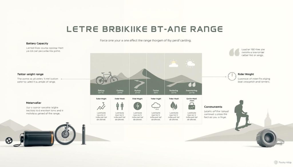E-Bike Range Factors Infographic
