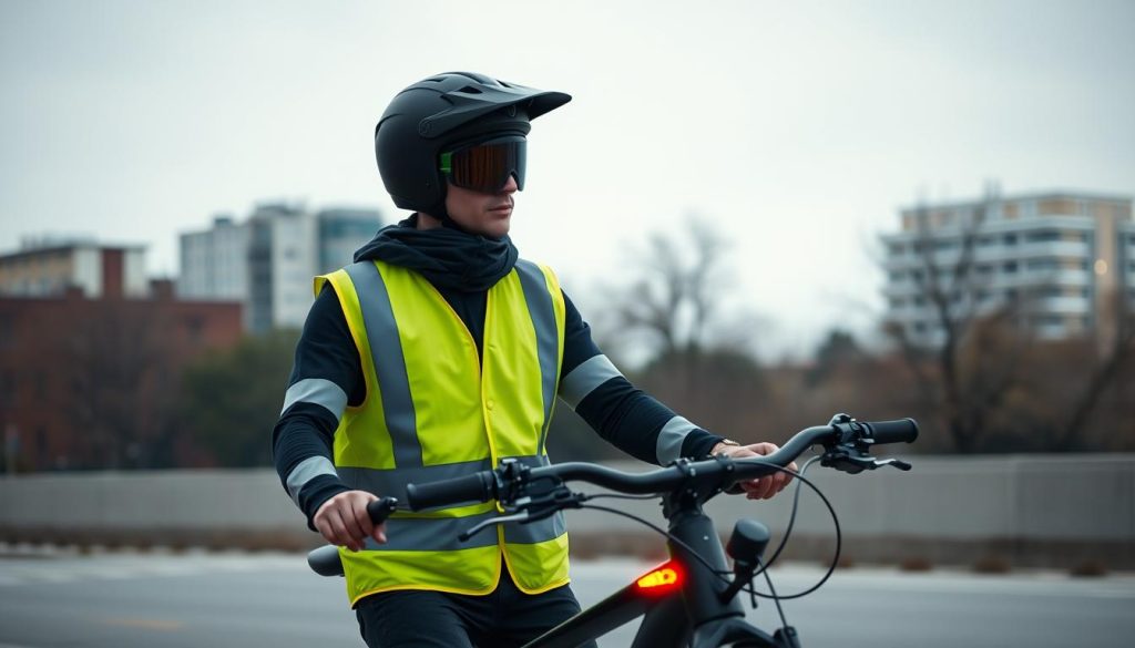 E-bike high visibility clothing safety gear