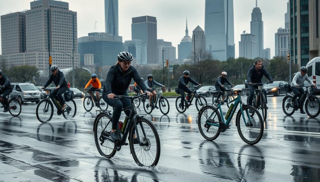 Commuter mid-drive e-bikes in all weather conditions