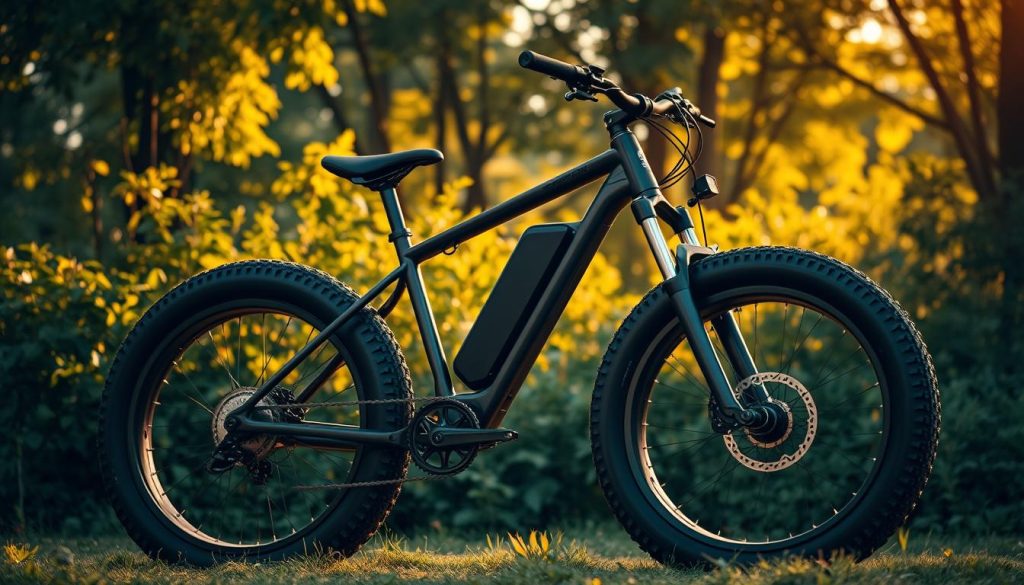 fat tire e-bike with mid-drive motor